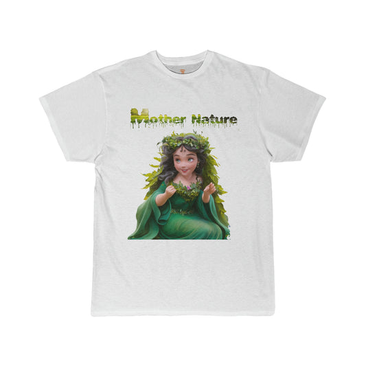  Men's Short Sleeve Graphic T-Shirt Mother Nature Front Side White