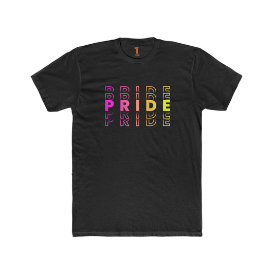 Men's Cotton Crew Pride T-Shirt T-Shirt Solid Black by ingLando