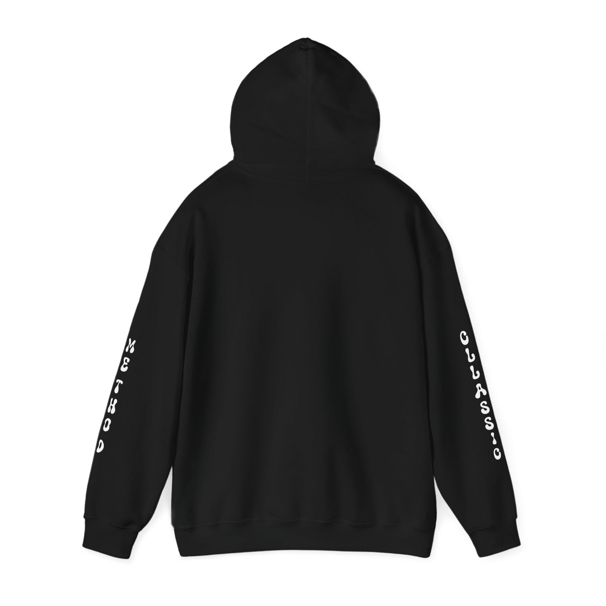 Unisex Heavy Blend Classic Method Hooded Sweatshirt Back Side Black