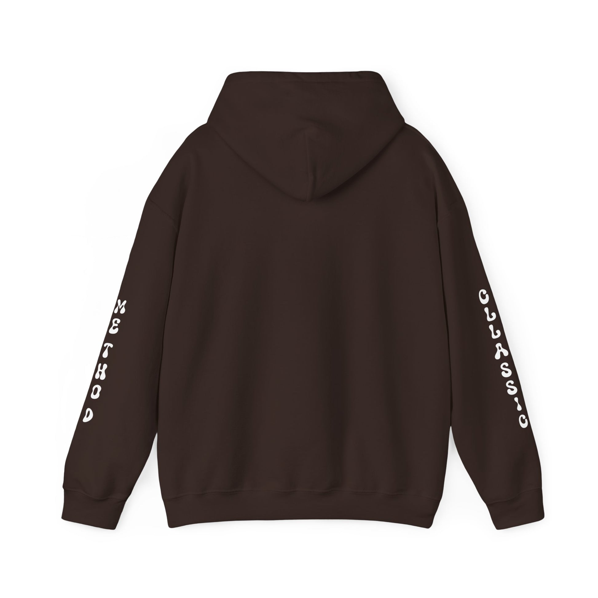 Unisex Heavy Blend Classic Method Hooded Sweatshirt Back Side2 Dark Chocolate