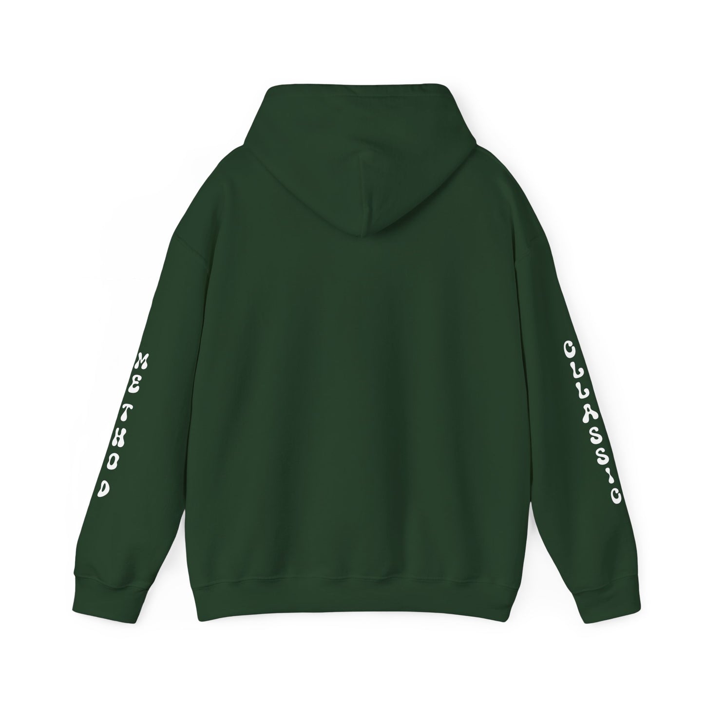 Unisex Heavy Blend Classic Method Hooded Sweatshirt Back Side2 Forest Green