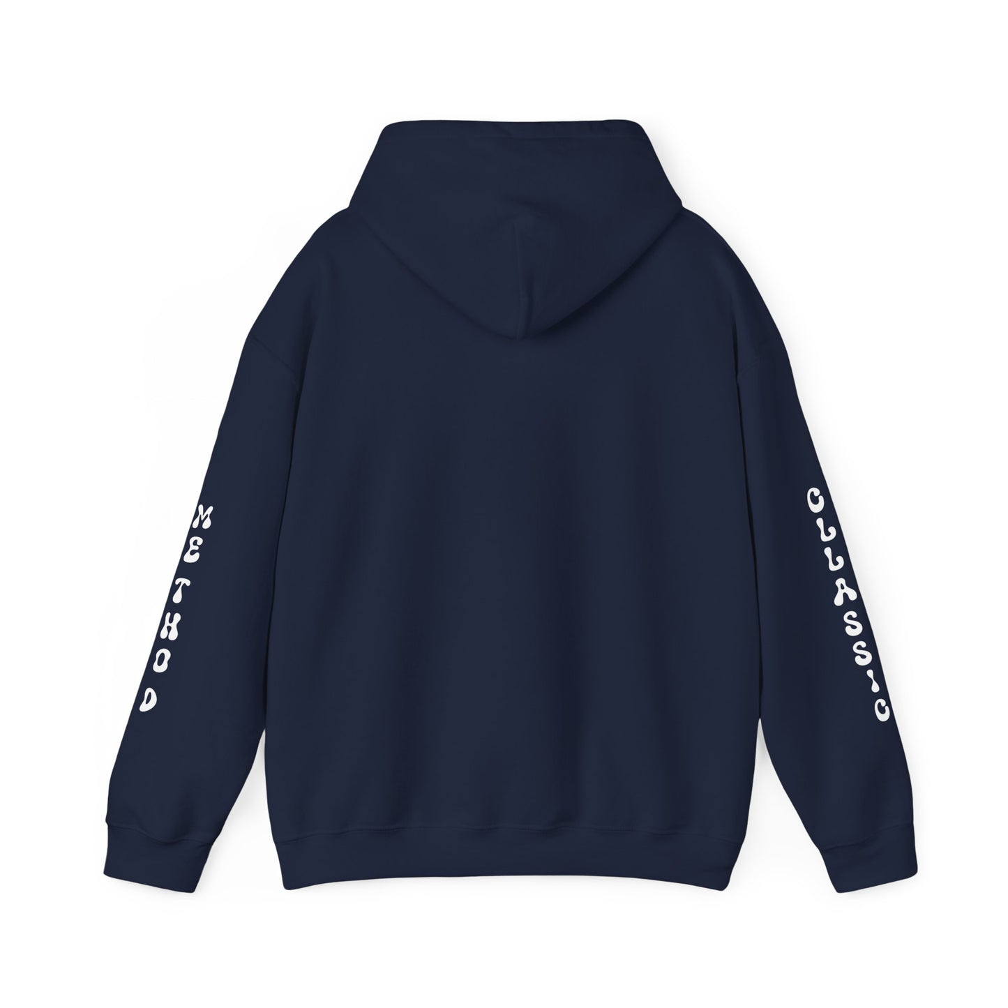 Unisex Heavy Blend Classic Method Hooded Sweatshirt Back Side2 Navy