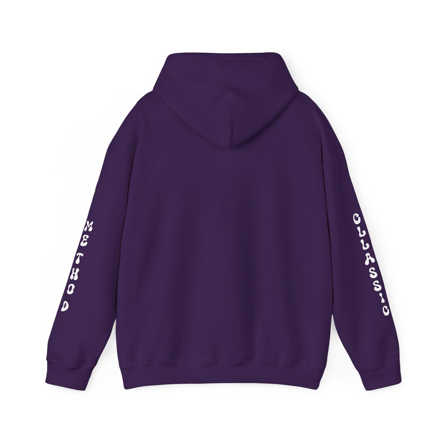 Unisex Heavy Blend Classic Method Hooded Sweatshirt Back Side2 Purple