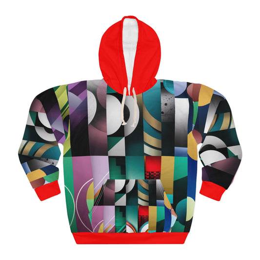 Unisex Pullover Abstract Pop Hoodie AOP Front Side
